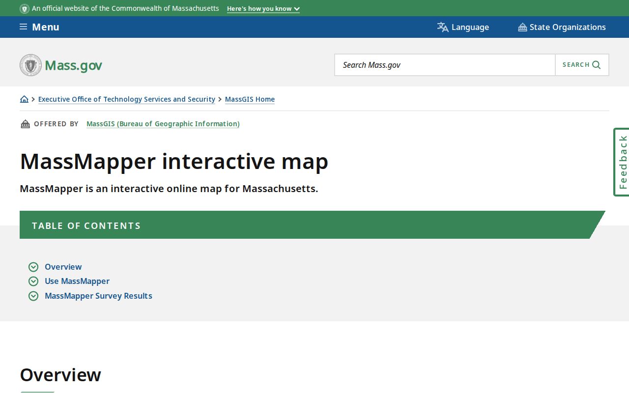 Essex County neighbors research view of the MassGIS MassMapper tool